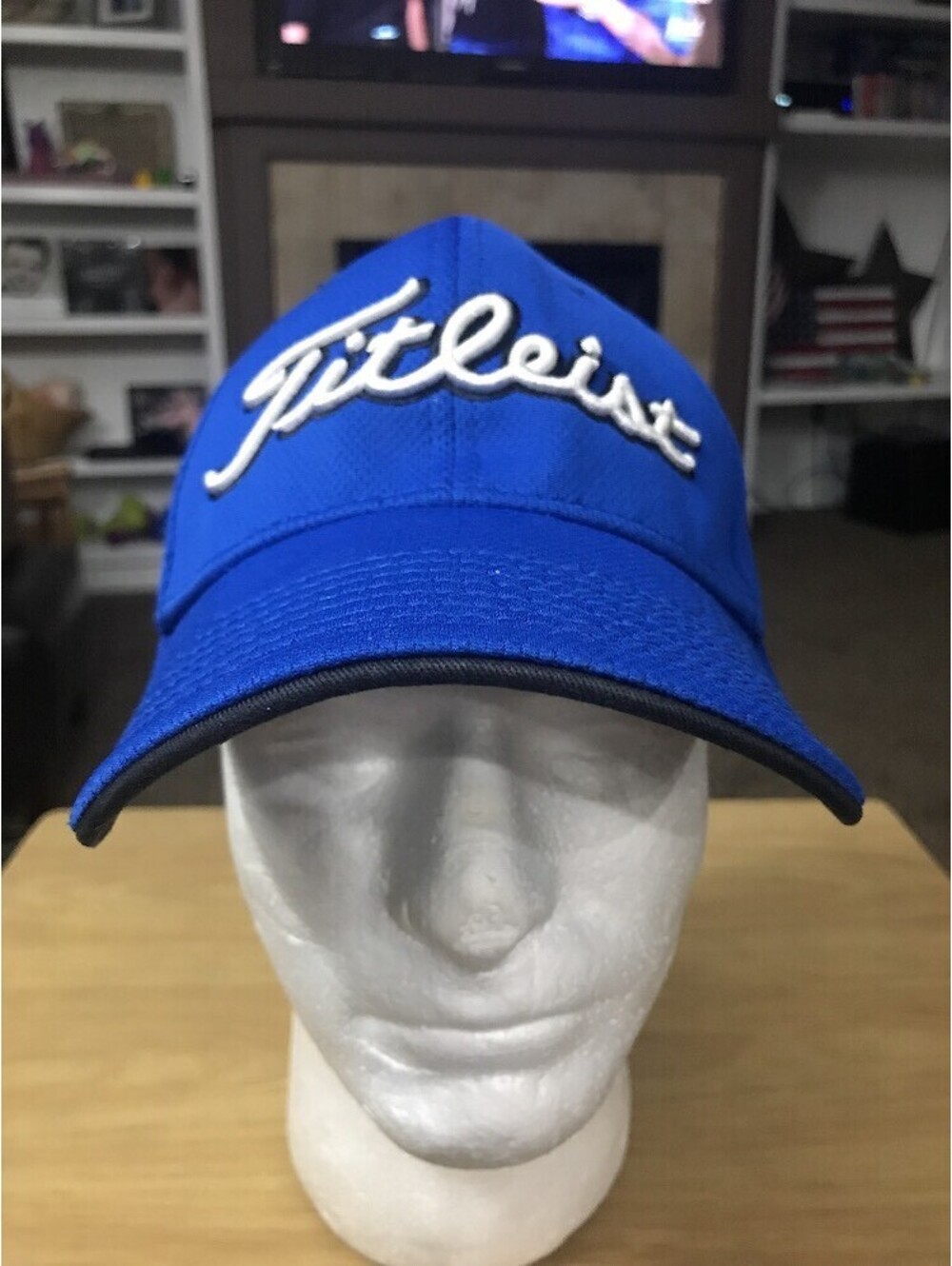 Titleist Golf Balls Clubs Blue Baseball Hat Golf Course Hit The Links Cap Sz M/L